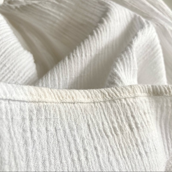 Lulus Boho Tassel Tie Front Peasant Blouse Size XS - Picture 14 of 16